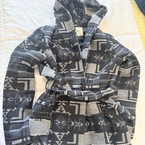 Kirra Black and Gray Hooded Jacket
